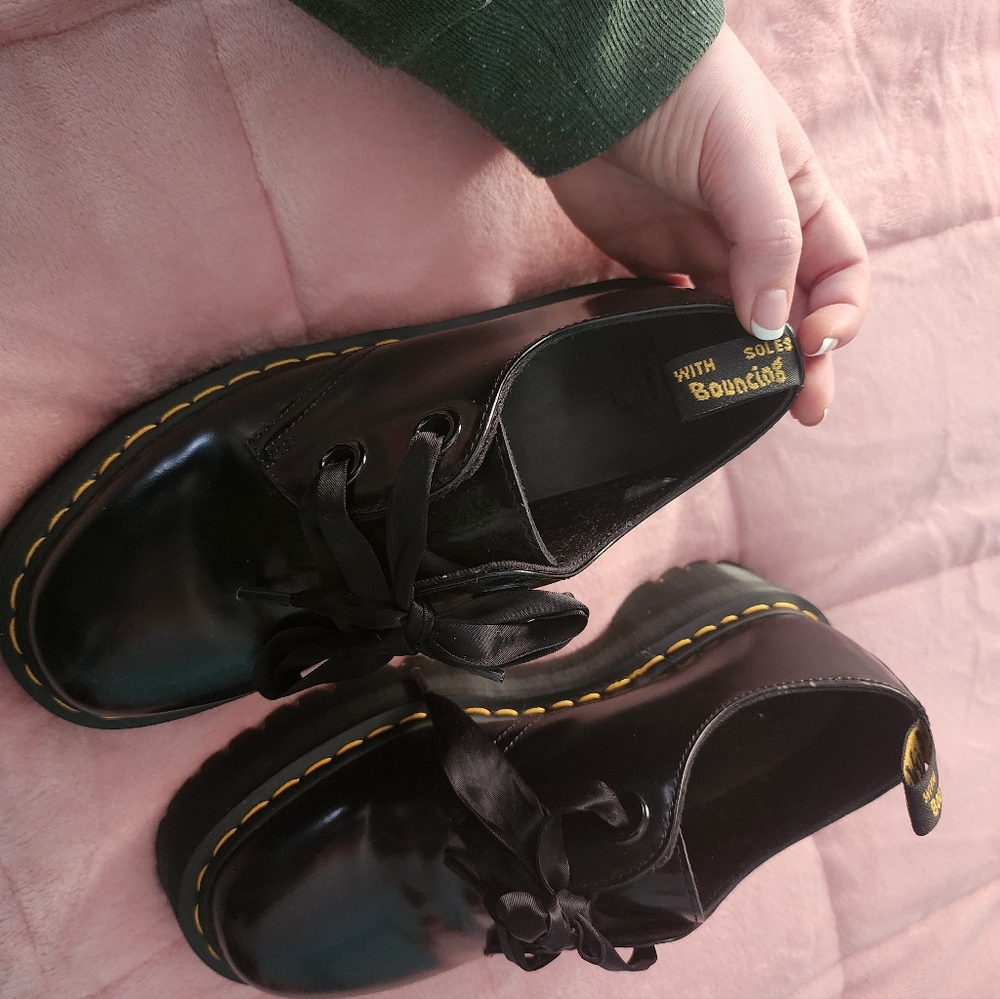 Dr. Martens Black Platform Lace-Up Shoes | Y2K Grunge - Picture 4 of 8